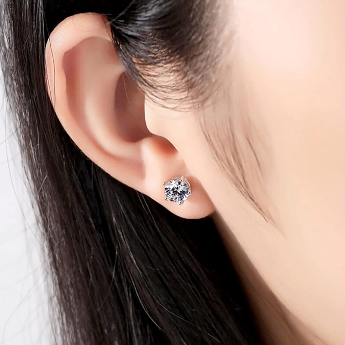 Miofula Rose Eternelle Cadeau Femme, Rose Éternelle avec Argent 925 Collier Boucles d'oreilles Bijoux Cadeau Anniversaire Femme, Préservée Rose Cadeau pour Elle la Noël, Saint-Valentin, Fête des mères