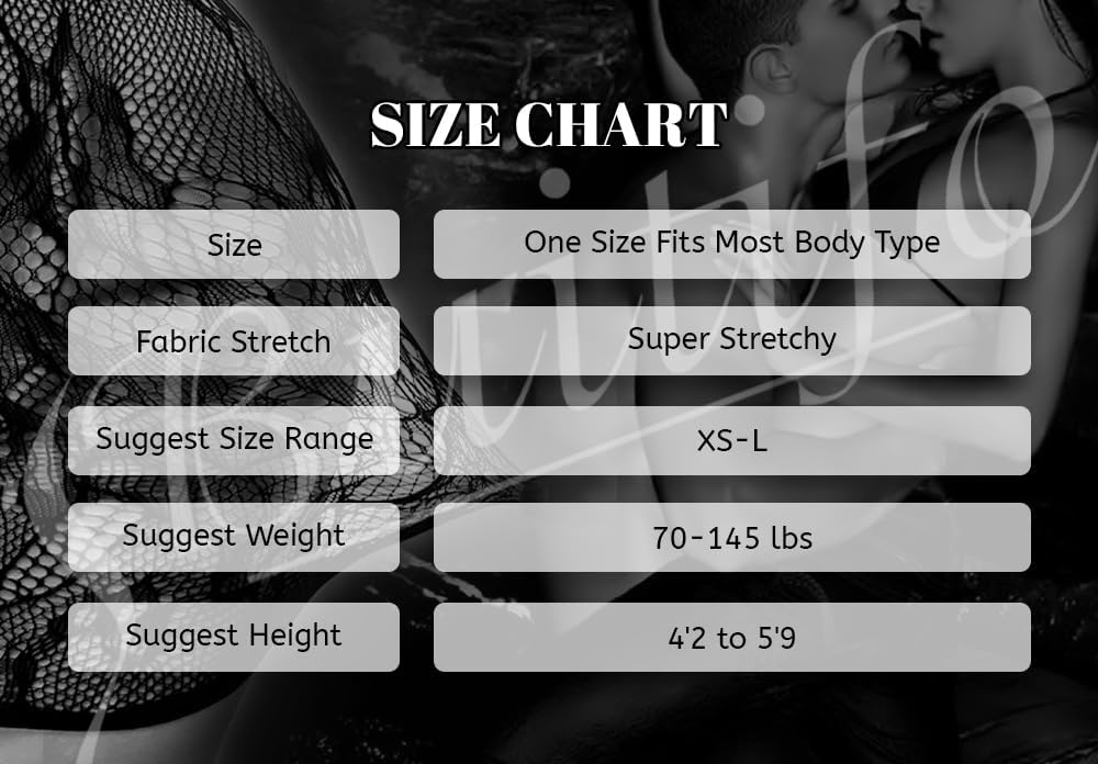 Buitifo Ensemble de Lingerie Femme Fishnet Babydoll Bodysuit Nuit Sexy Dentelle 2 Pièces