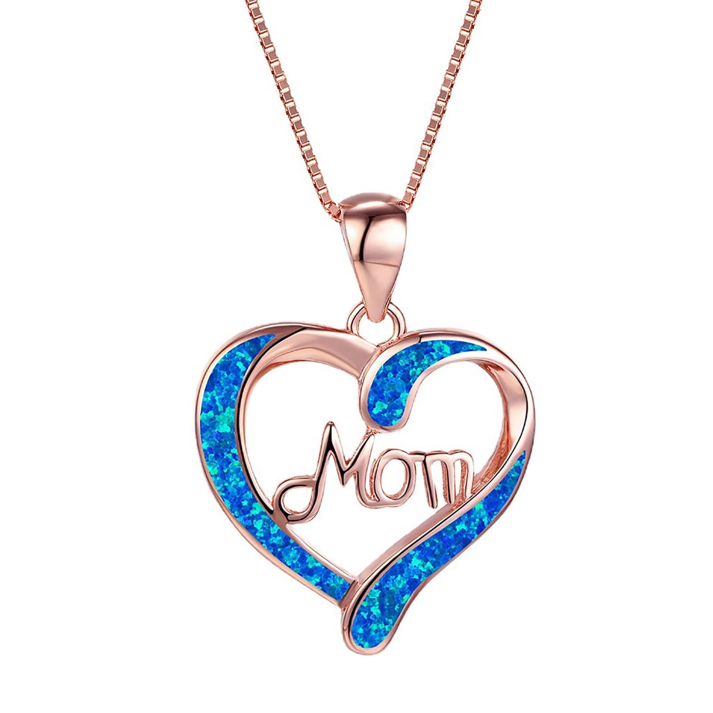 TianWlio Collier Femme Gravé en Pendentif Cœur Ajustable Bijoux Pendentif Tendance Anniversaire Cadeaux Maman Cadeaux Fille Mère Bijoux Collier