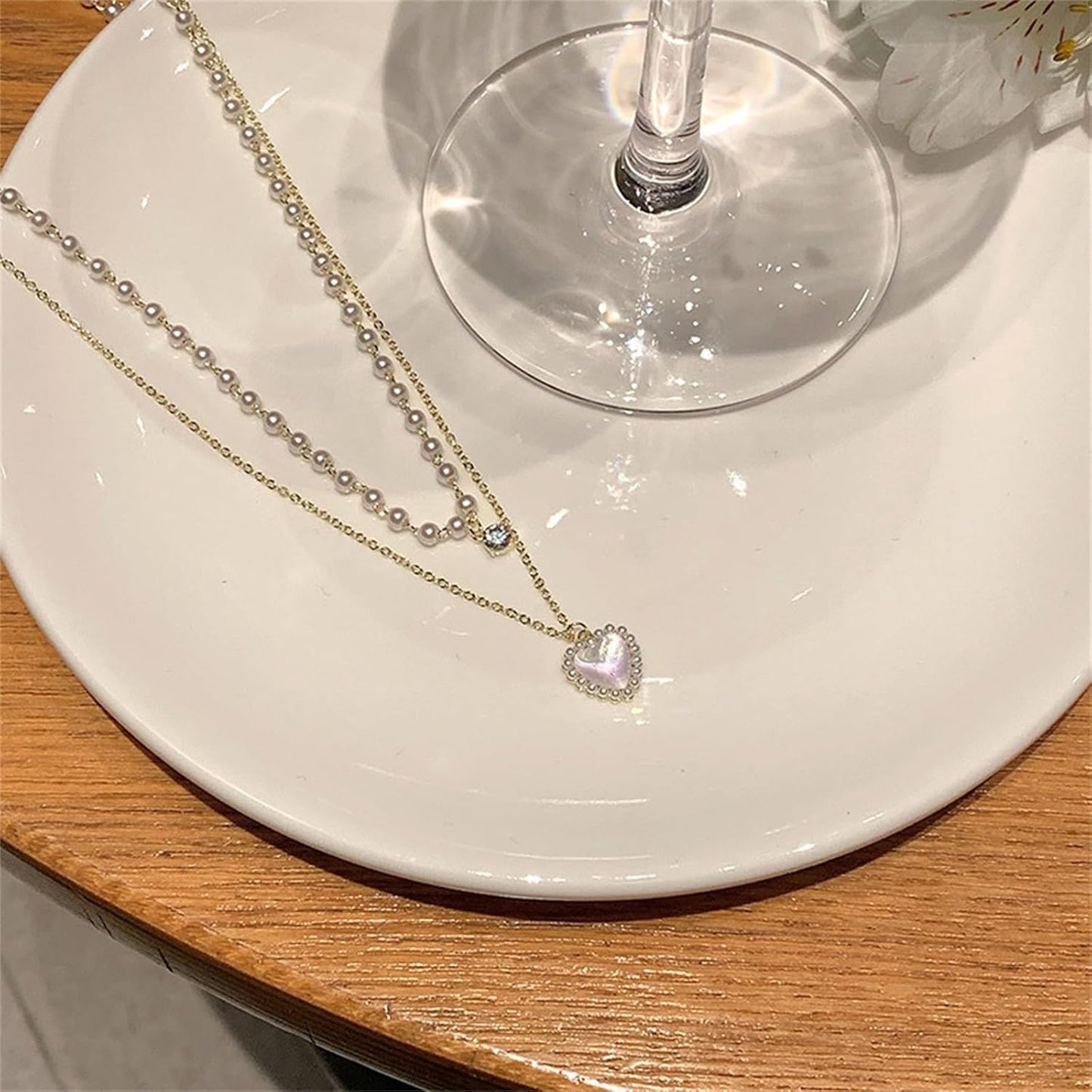 TianWlio Personnalisé Collier Argent Coeur Pendentif Ajustable Bijoux Pendentif Tendance Cadeau Fete des Meres Original Cadeaux Fête des mères pour Maman
