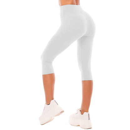 SINOPHANT Legging 3/4 Femmes Pantalon de Sport, Jegging Taille Haute Femme Yoga Opaque Doux Corsaire Pantacourt