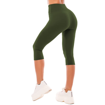 SINOPHANT Legging 3/4 Femmes Pantalon de Sport, Jegging Taille Haute Femme Yoga Opaque Doux Corsaire Pantacourt