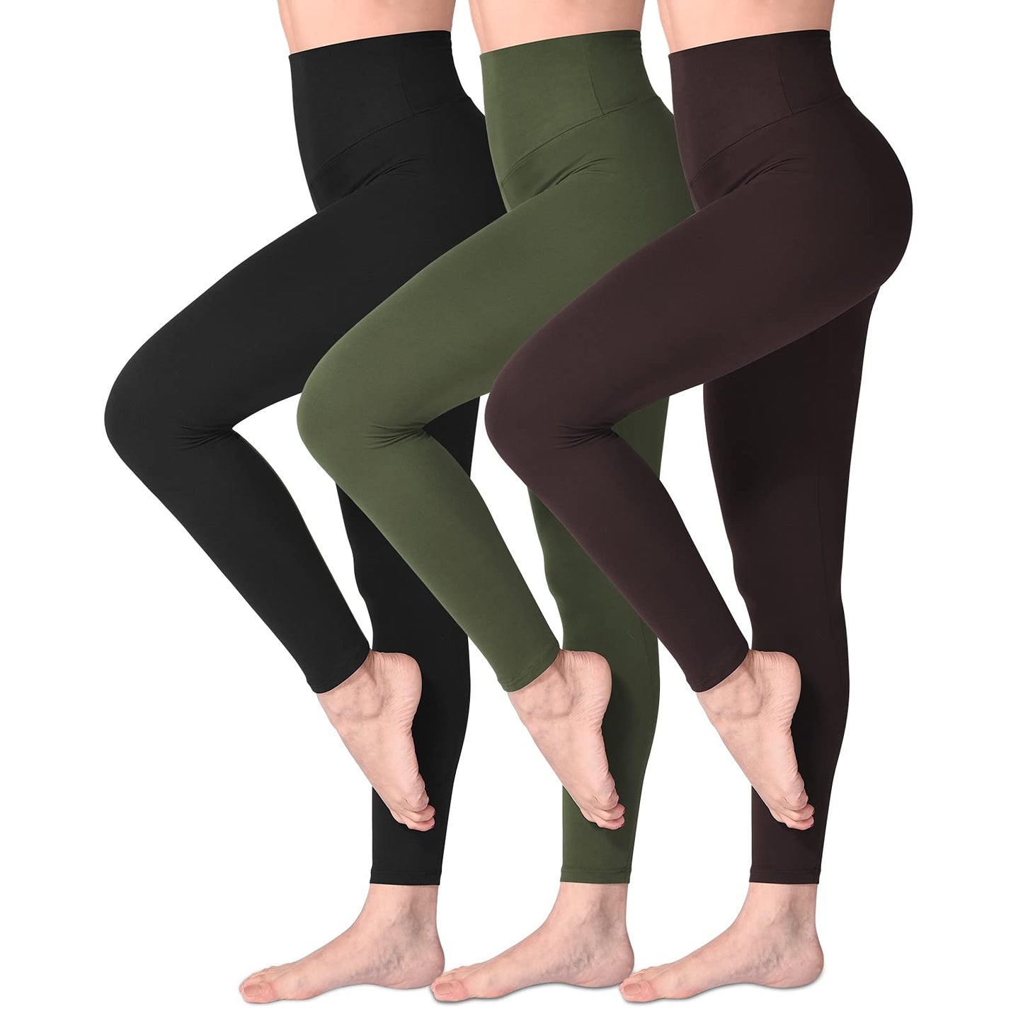 SINOPHANT Legging Femmes Pantalon de Sport, Jegging Taille Haute Femme Yoga Opaque Doux Grande Taille