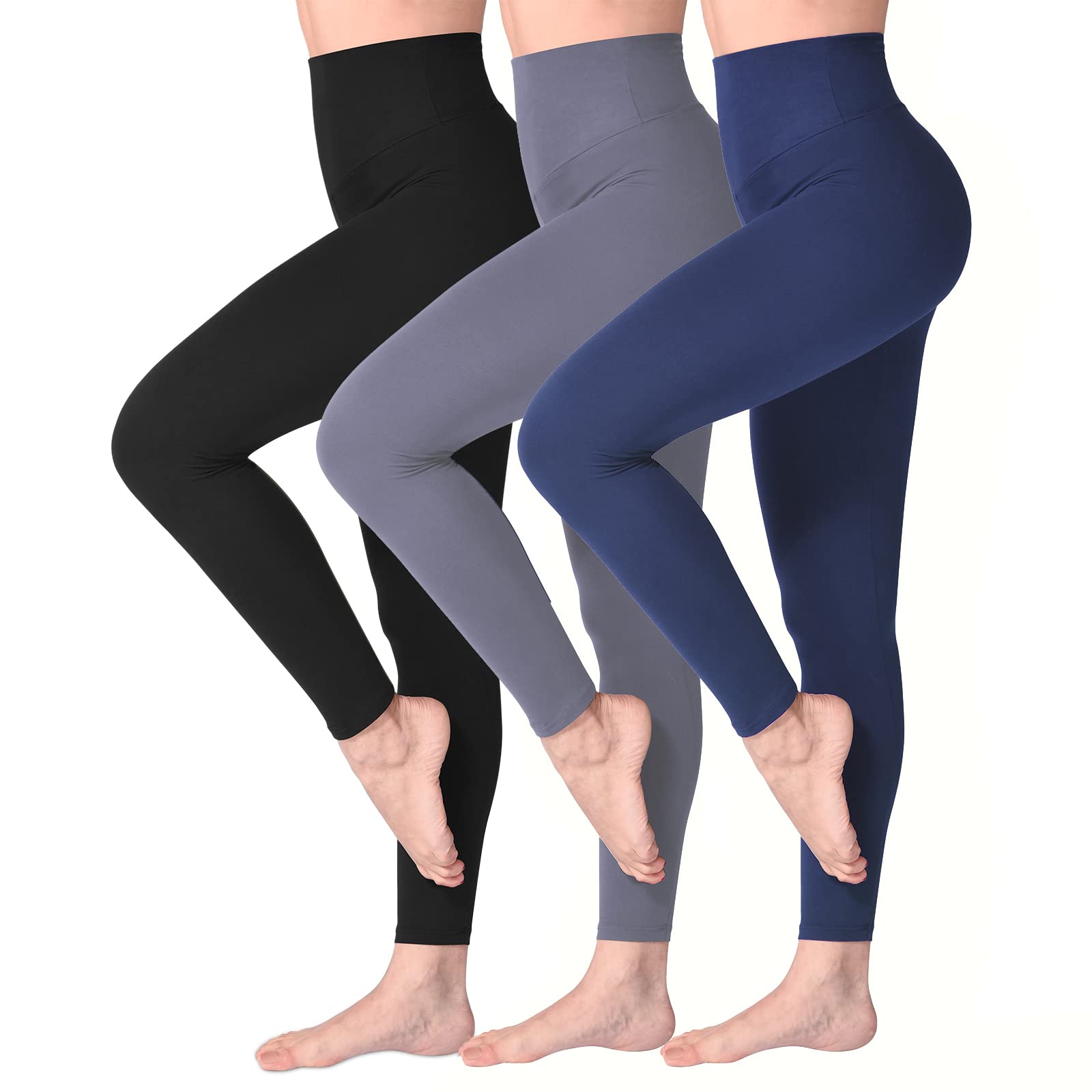 SINOPHANT Legging Femmes Pantalon de Sport, Jegging Taille Haute Femme Yoga Opaque Doux Grande Taille