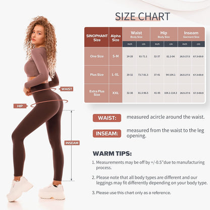 SINOPHANT Legging Femmes Pantalon de Sport, Jegging Taille Haute Femme Yoga Opaque Doux Grande Taille